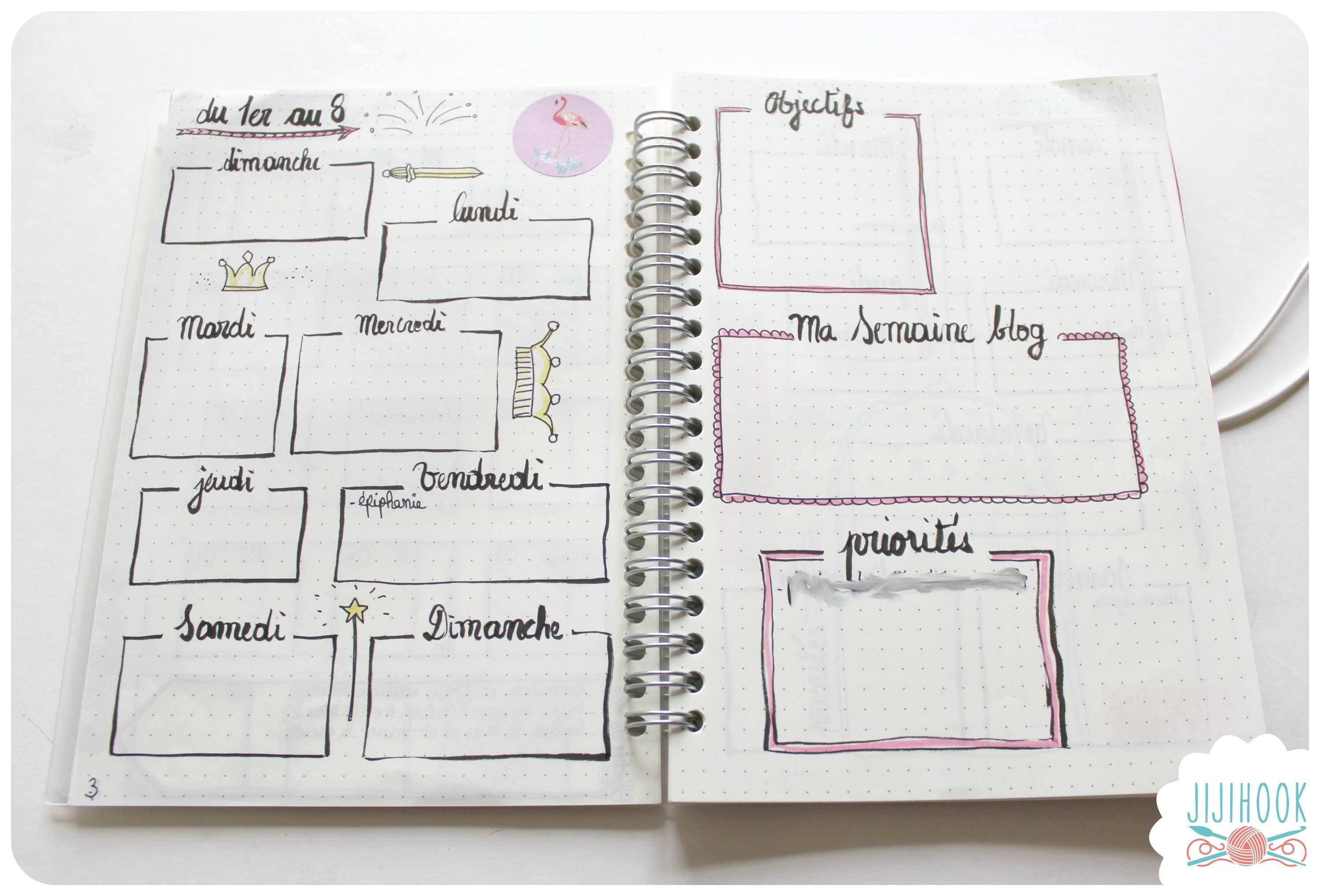 Mon Bullet Journal pour 2017 - Jiji Hook