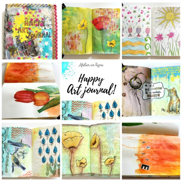 artjournal, atelier créatif, diy artjournal, collage, mixed media, creativite, journal creatif, carnet creatif