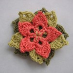TDN – Broche fleur au crochet – Annette Petavy Design