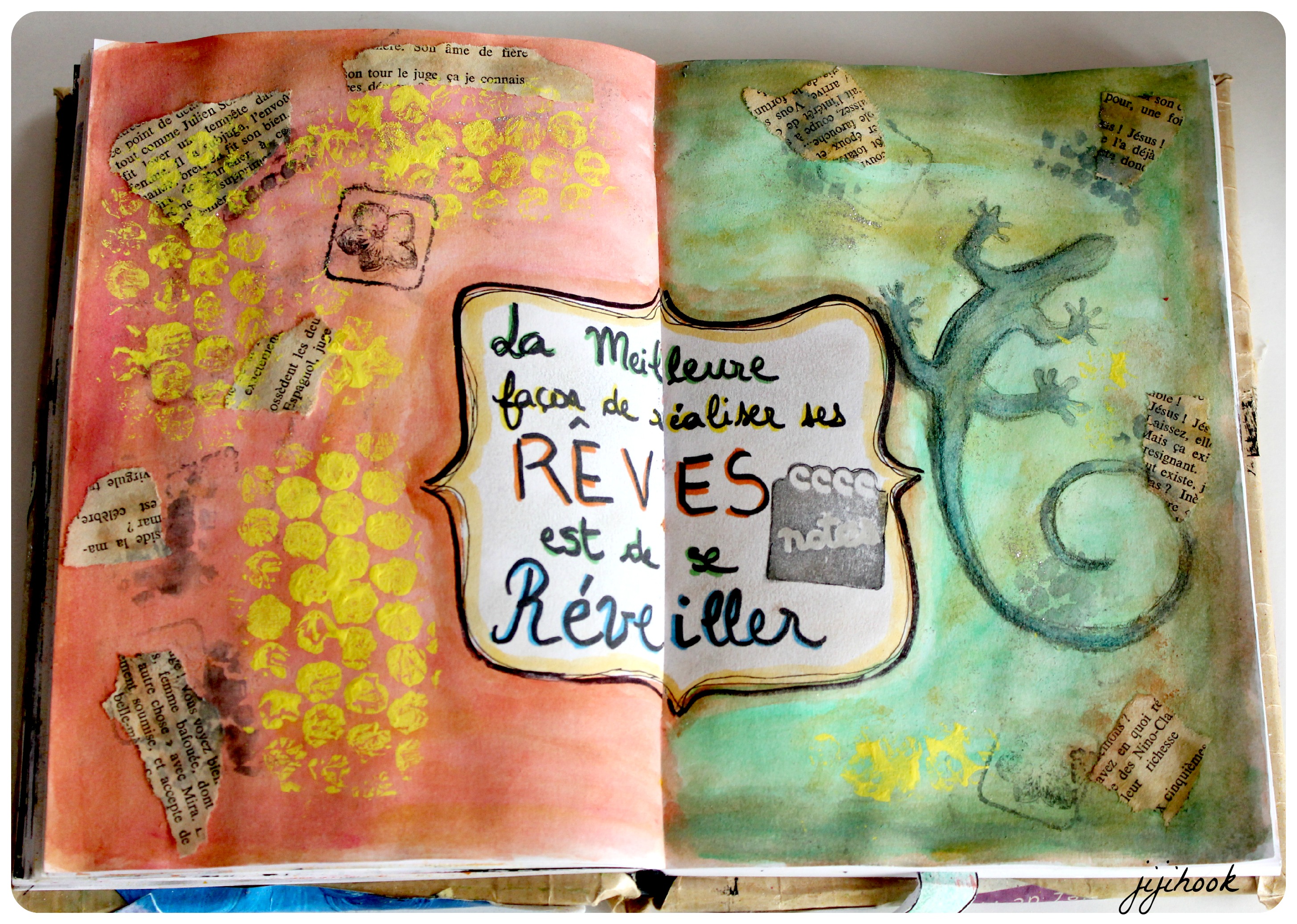 Proposition pour un Challenge Artjournal Jiji Hook