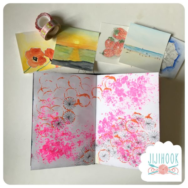 PicJournal 6 Masking tape et collage Jiji Hook