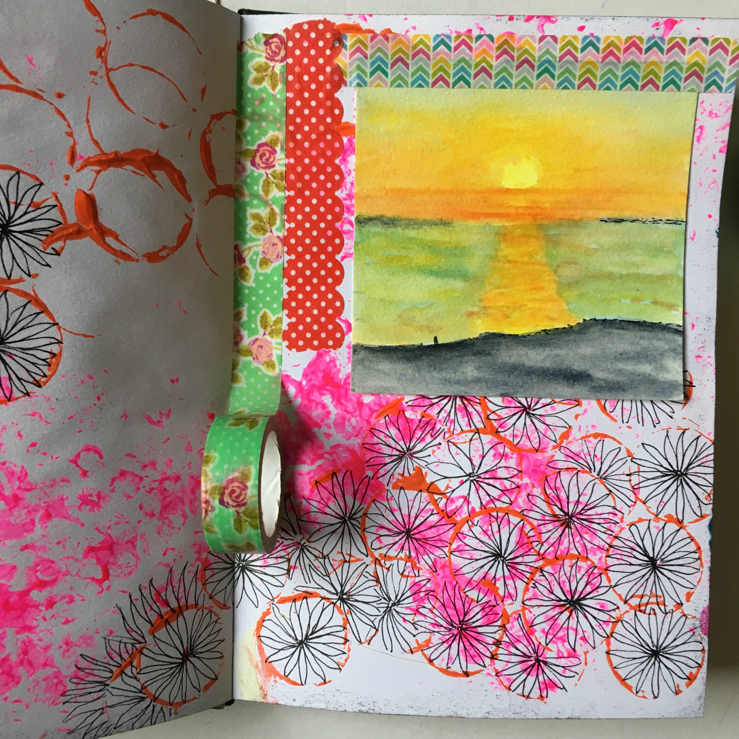 PicJournal 6 Masking tape et collage Jiji Hook