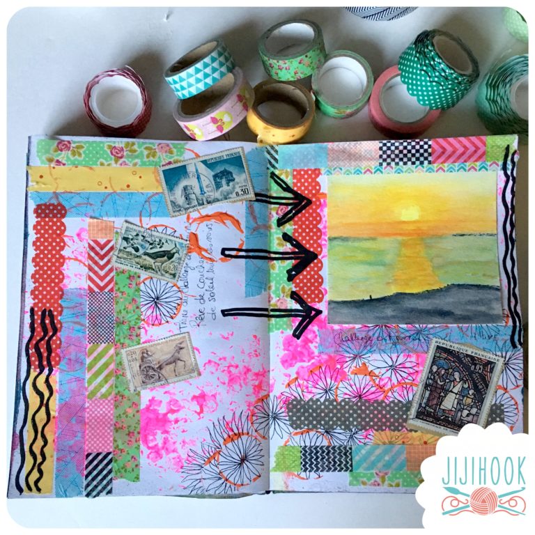 PicJournal 6 Masking tape et collage Jiji Hook