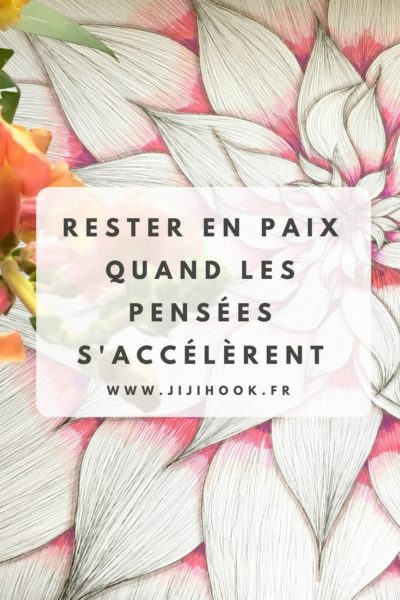Rester en paix quand les pensées s'accélèrent, article Jijihook.fr, Zentangle, dessin, fleur